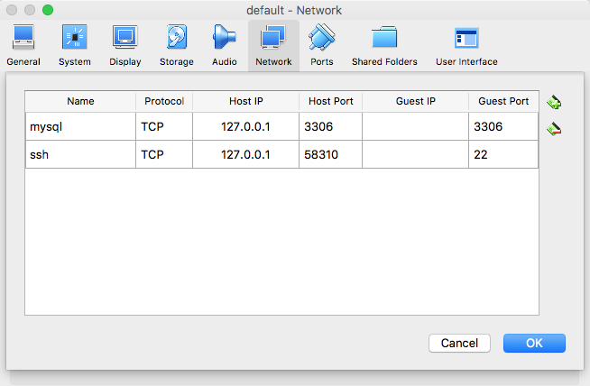 MySQL Port Forwarding Example